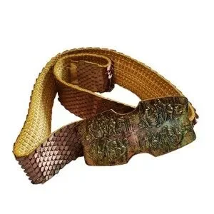 Vintage New Old Stock Fish Scale Cinch Belt 70 main image 4